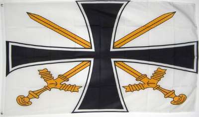 Navy 3x5ft Flag Poly Emblem 