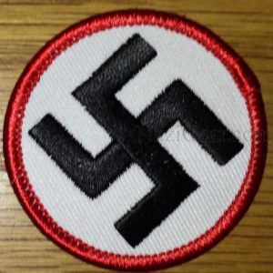 Swastika Patch 2 inch 50mm German WW2 Nazi Party NSDAP Hakenkreuz