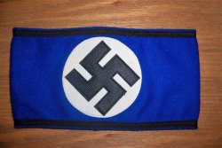 RLB Luftschutz SS Armband Blue Wool German WW2 Nazi