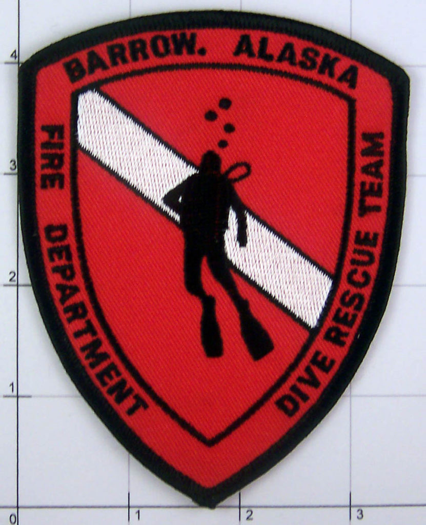 Alaska Barrow Fire Department Dive Rescue Team Scuba Patch
