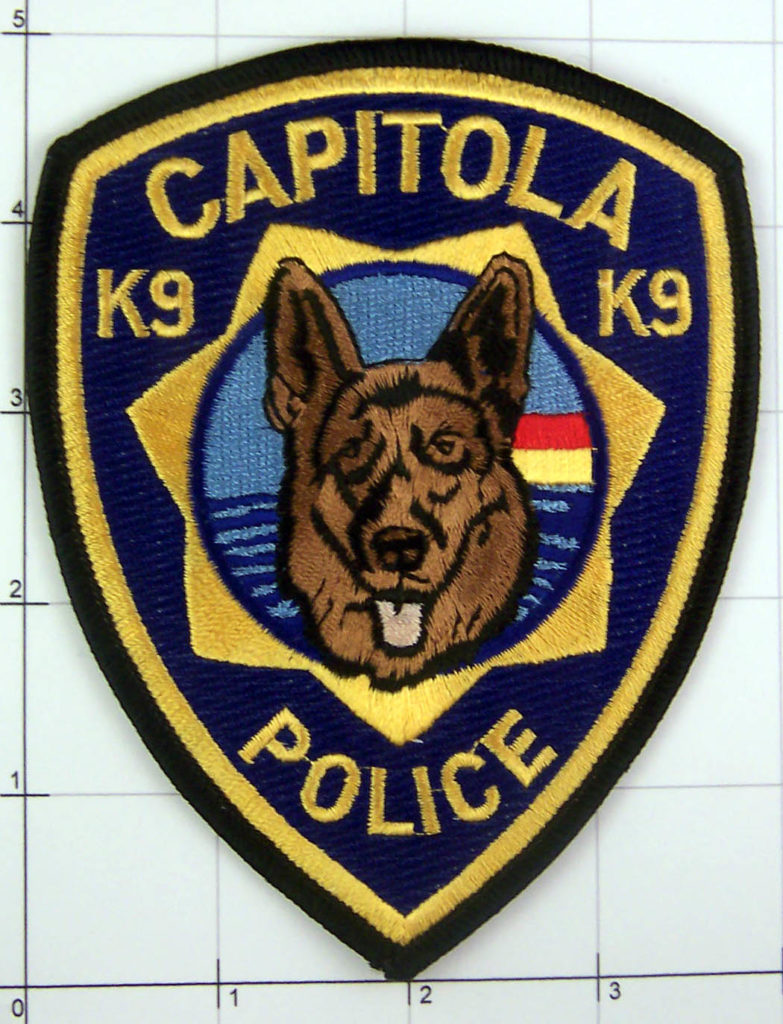 California Capitola Police K9 K-9 Canine Dog Law Enforcement Patch ...