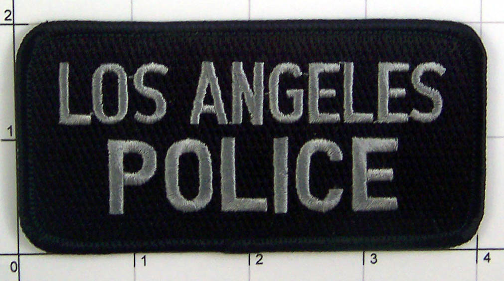 California Los Angeles Police Letters Gray on Black Law Enforcement ...