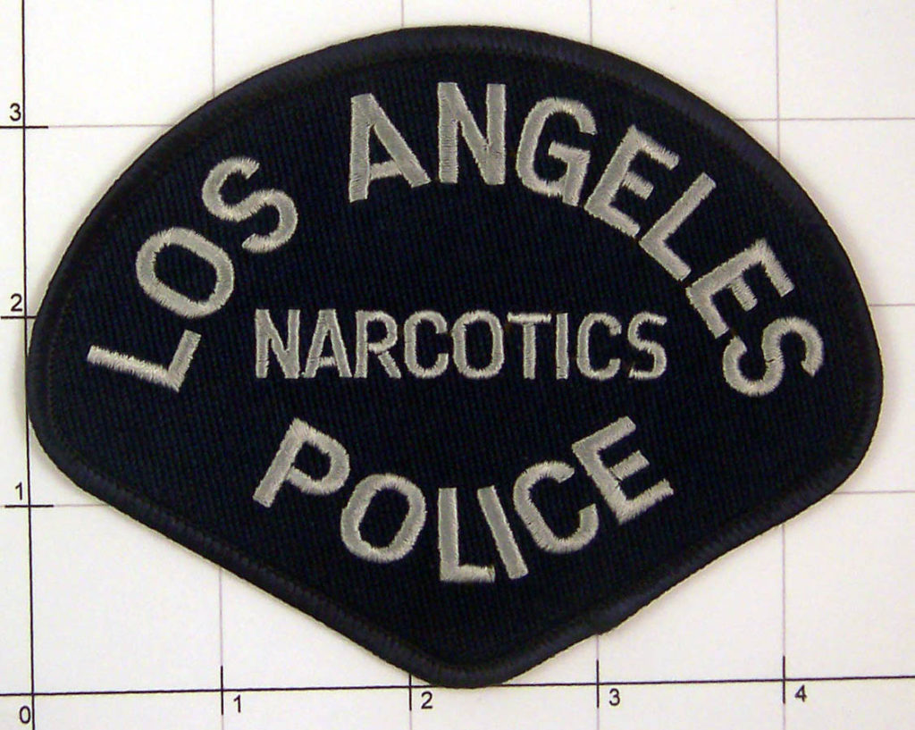 California Los Angeles Police Narcotics Law Enforcement Patch ...