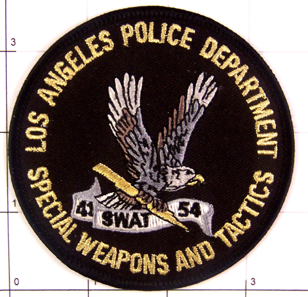 California SWAT Los Angeles Police Gold Eagle Lightning Patch ...