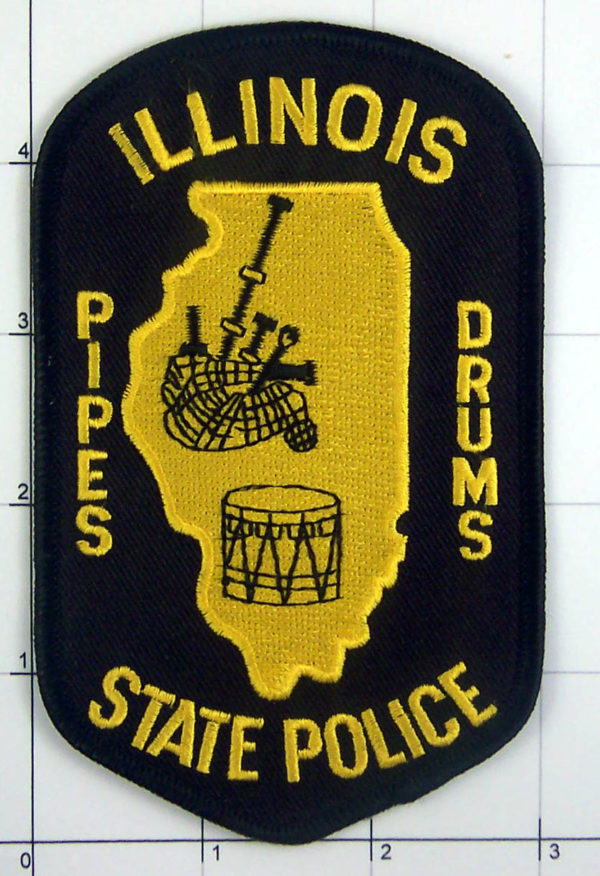 Illinois State Police Pipes and Drums Bagpipes Scottish Irish Patch