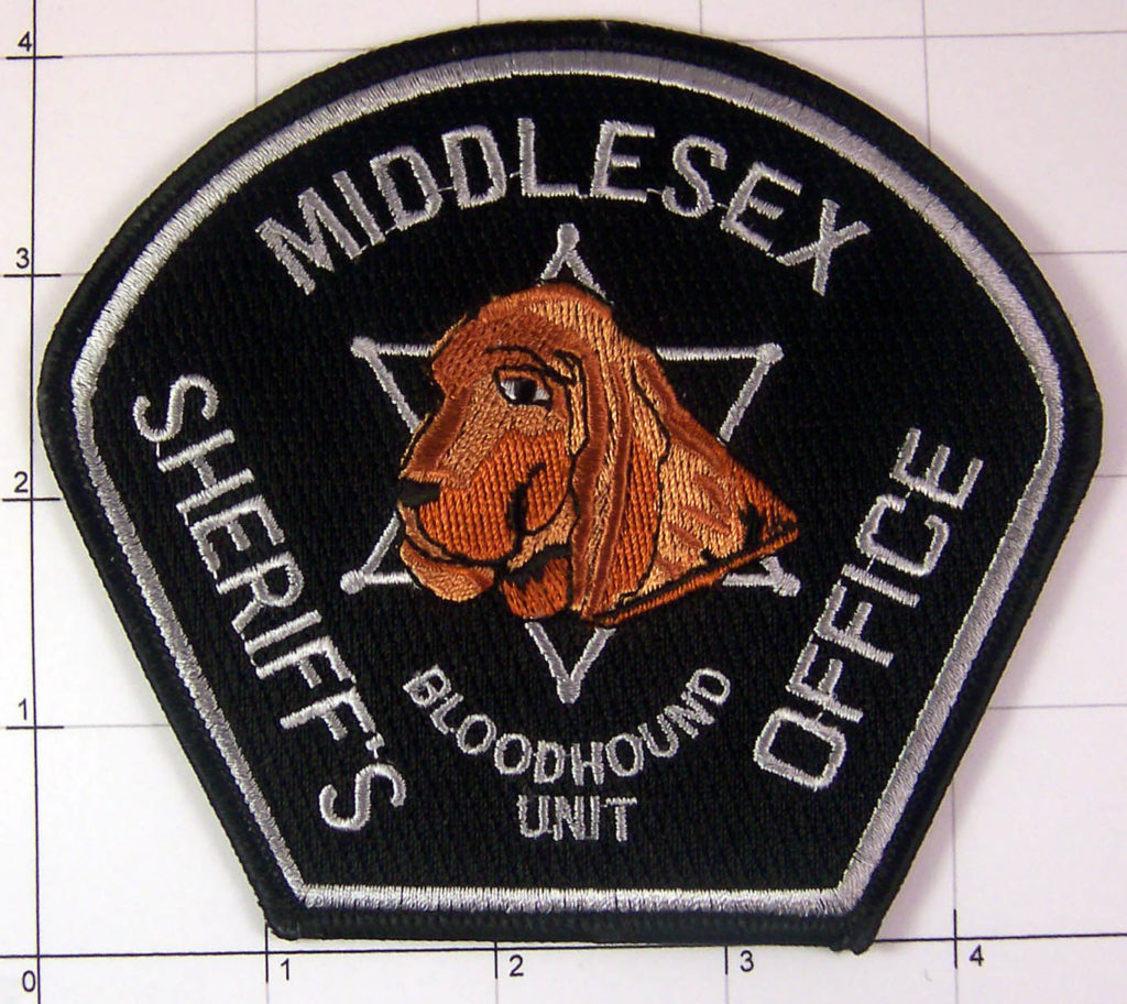 Middlesex Sheriff Bloodhound Unit Law Enforcement Dog Canine K9 K9