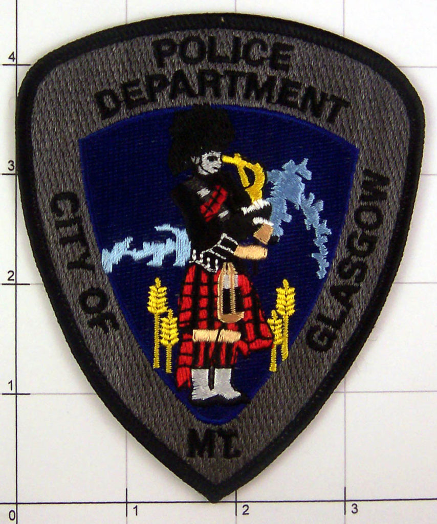 Montana Glasgow Police Department Pipes Bagpipe Kilt Law Enforcement