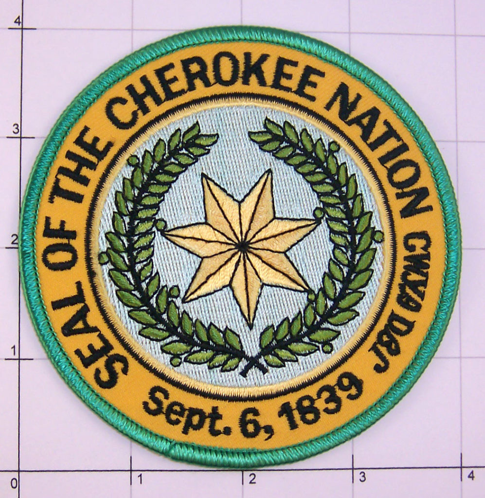 Oklahoma Seal of The Cherokee Nation Tahleqah Tribal Patch – VolkSStorm.com