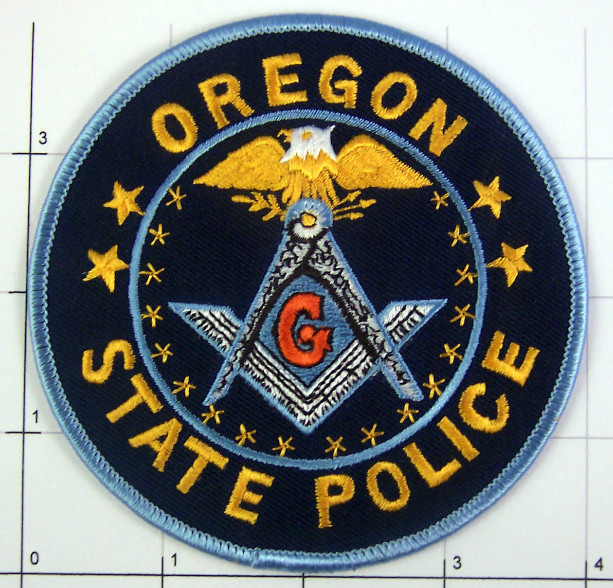 Oregon State Police Masonic Unit Mason Freemasonry Law Enforcement Patch