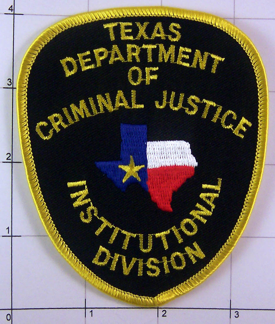 Texas Department Of Criminal Justice Institutional Division Patch ...