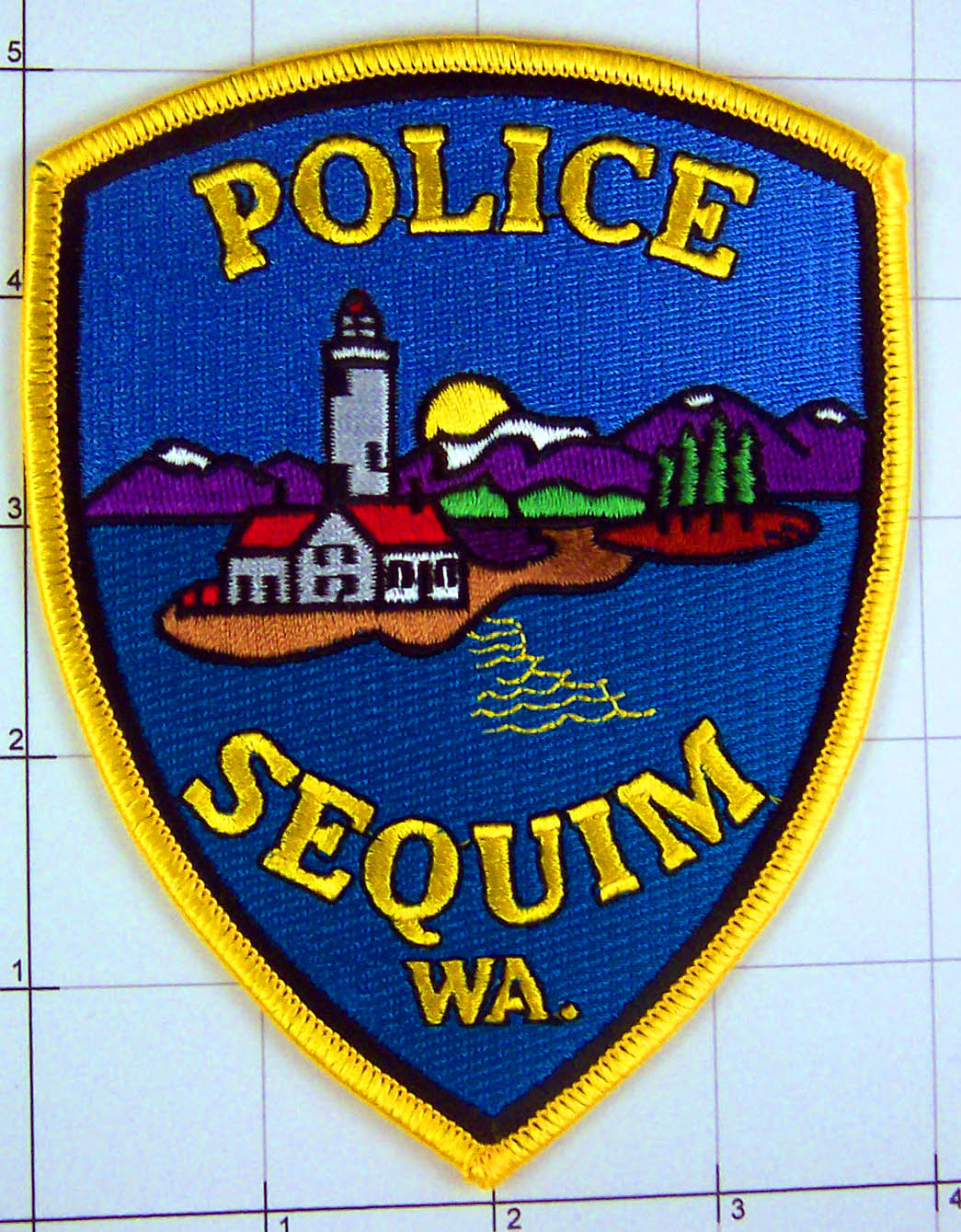 Washington Sequim Police Ocean Lighthouse Law Enforcement Patch