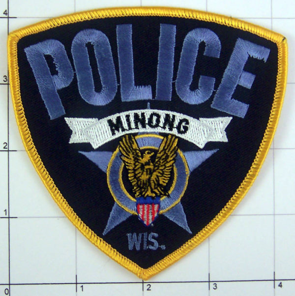 Wisconsin Minong Police Eagle Shield Law Enforcement Patch
